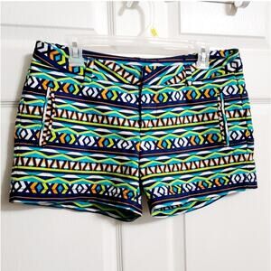STYLUS Aztec blue shorts Size 4